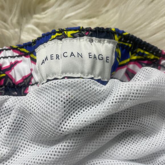 American Eagle AEO Tropical Palm Leaf Swim Shorts Trunks Men's Size XXL - Picture 7 of 10